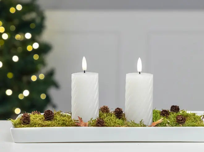 Blockljus led lany 10 cm 2 st