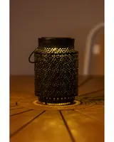 Lykta med mönster - H17 cm