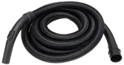 Fleksibel sort støvsugerslange med rillede overflade, ergonomisk håndtag og to åbne ender til montering. Passer til forskellige støvsugermodeller, ideel til svært tilgængelige områder.