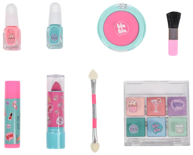 CREATEit Makeup pink/turkis 8 dele