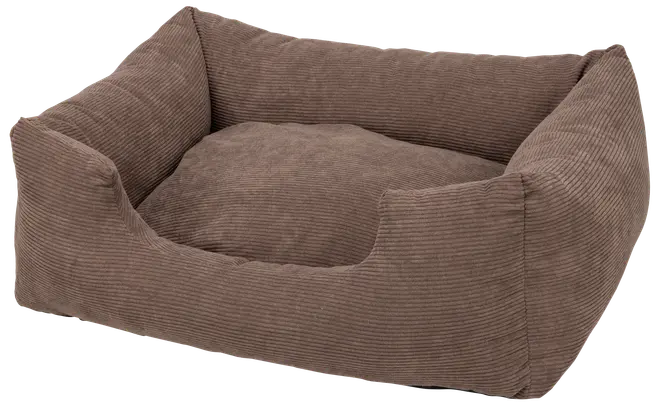 DanPet Hundeseng - brun fløjl