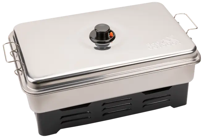 Rygeovn med 2 brændere