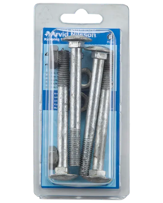 Vagnsbult med mutter M10x100