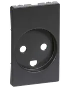 LK FUGA Tangent stikkontakt med jord 1½modul koksgrå