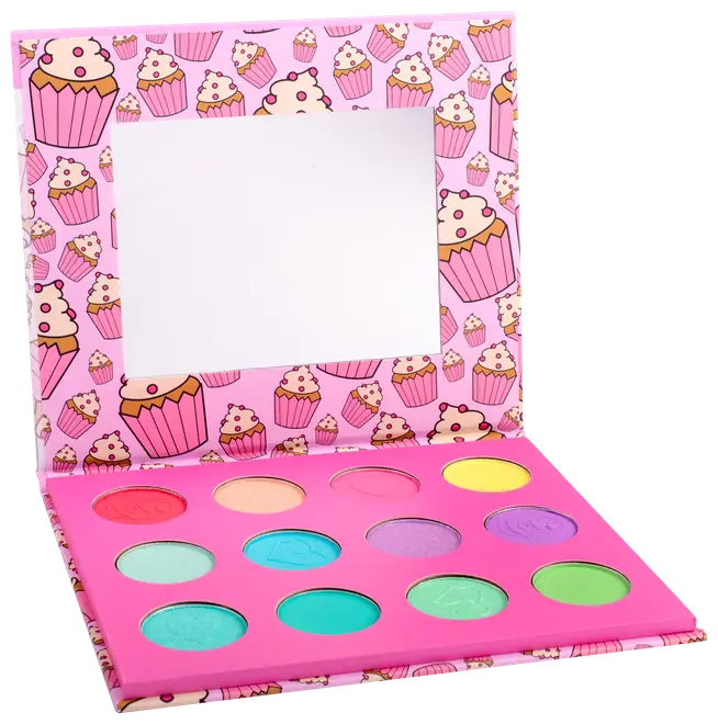 CREATEit Øjenskygge palette med spejl - ass. farver