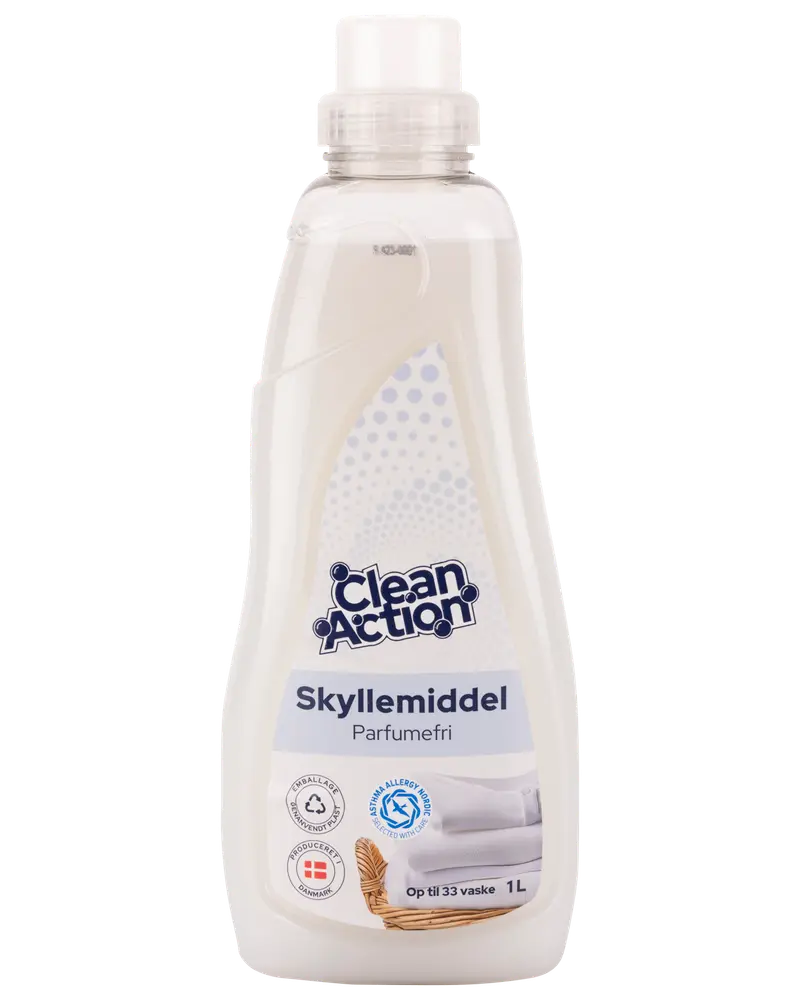 Clean Action - Skyllemiddel 1000 ml - Parfumefri