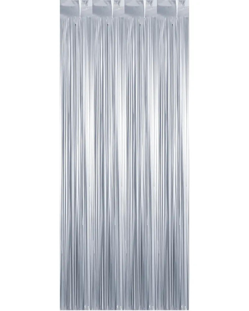 Glitterdraperi - silver