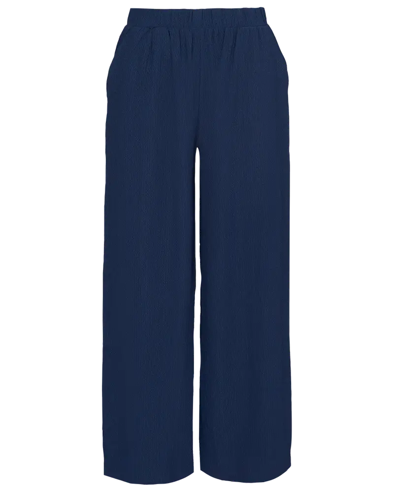 Byxor med vida ben - Navy