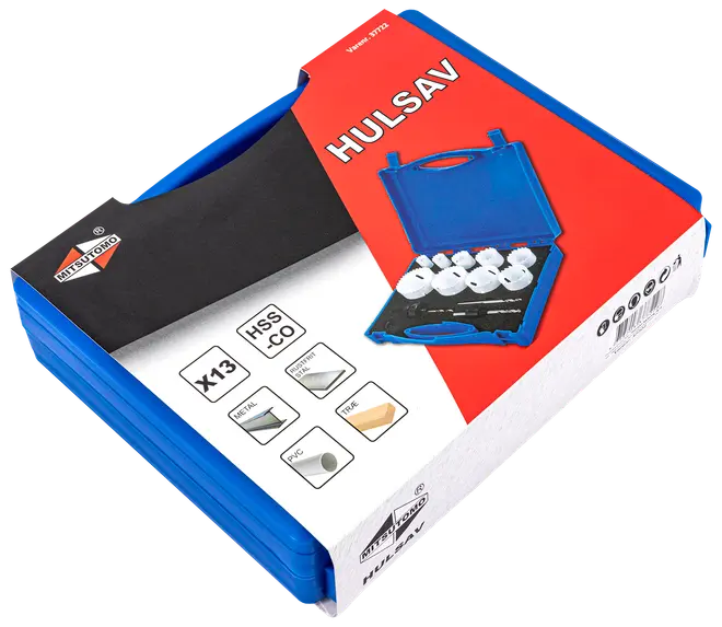 Mitsutomo Hålsåg M42 kobolt Ø19-64 mm - 13 delar
