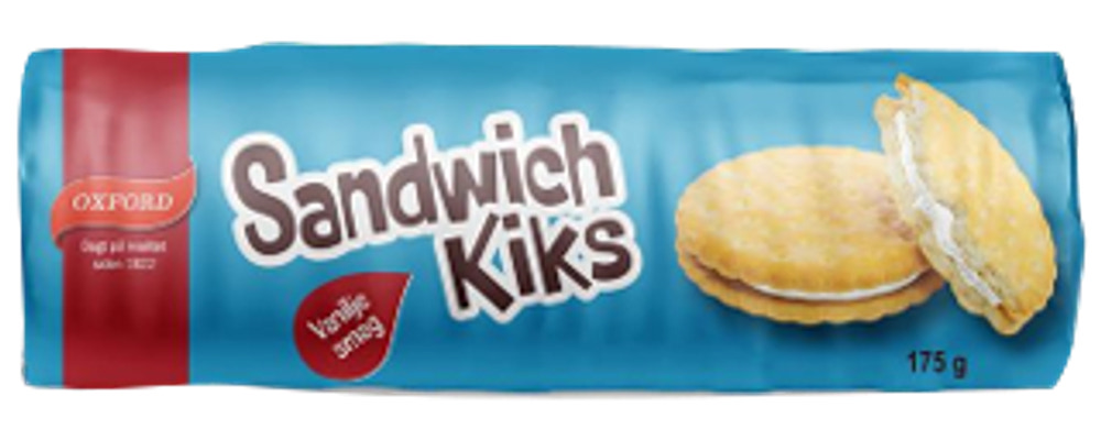 OXFORD Sandwich kiks 175 g - ass. varianter