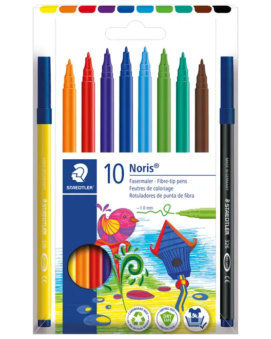 Staedtler Noris filttusser 10-pak