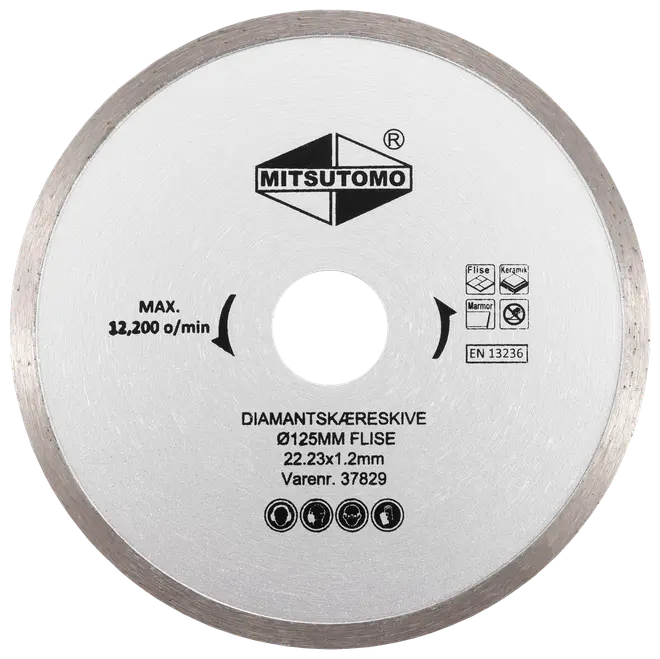 Mitsutomo Diamantskæreskive Ø125 mm - flise