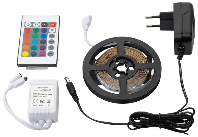 SARTANO Flexstrip RGB LED og fjernbetjening - 3 meter