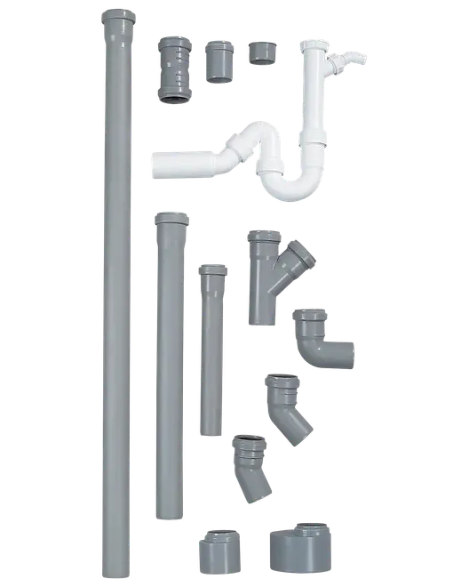 PP afløbsrør 40 x 250 mm