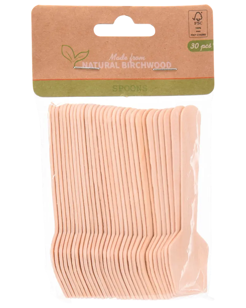 Tesked i trä 30-pack - Fyrkant