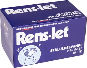 Rens-Let Ståluldsvamp 10-pak