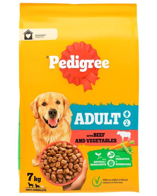 Pedigree Vital Adult med nötkött och grönsaker 7 kg