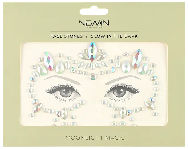NEW:IN Facestone Glow in the dark assorteret