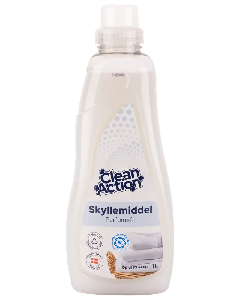 Clean Action - Skyllemiddel 1000 ml - Parfumefri