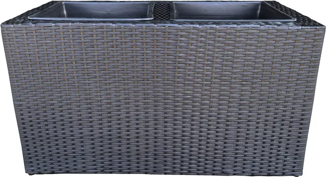 Plantekasse 88 x 45 x 45 cm - sort