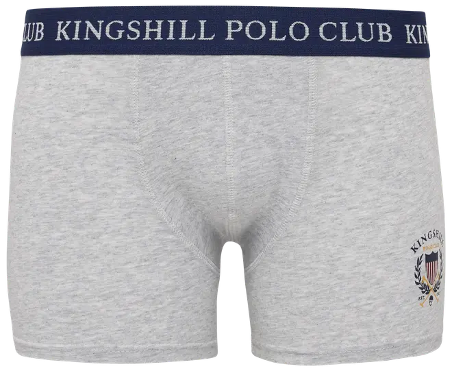 Kingshill Boxershorts Navy strib/grå 2-pak
