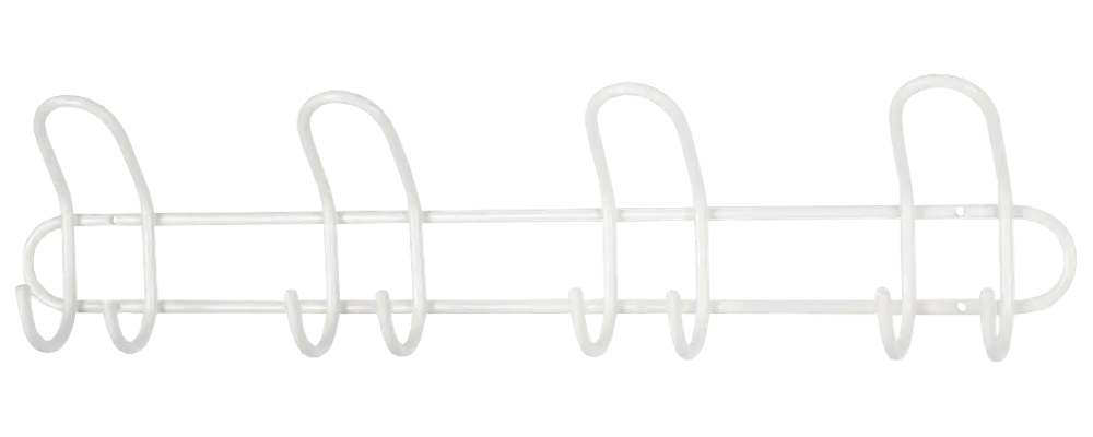 Klädhängare 4 krokar P4 - Vit