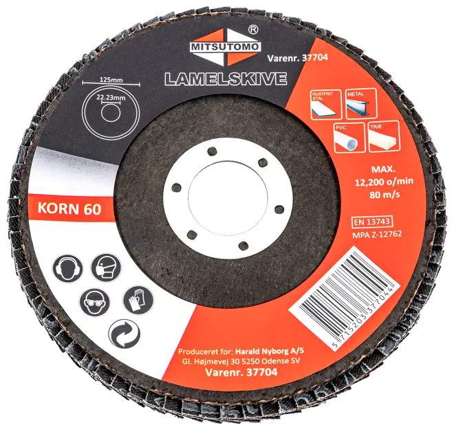 Mitsutomo Lamelskive Ø125 mm K60