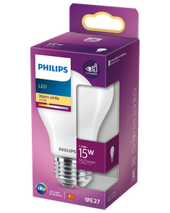 PHILIPS LED-pære 1,5W E27 A60