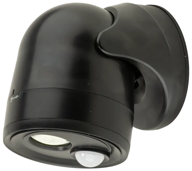 SENSORLAMPA SVART 10 CM