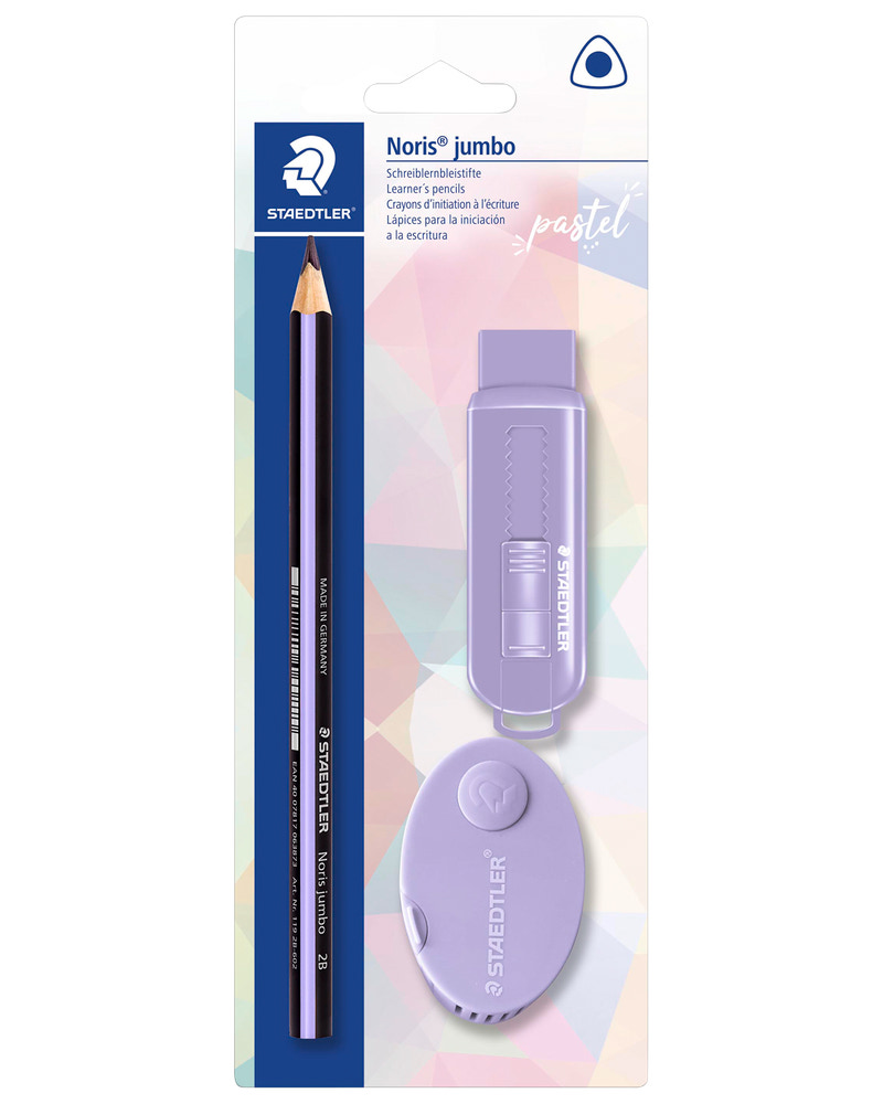 Staedtler Blyant jumbo pastel viskelæder/spidser