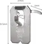 Metal vægophæng fra 3M, måler 31,5mm x 27mm x 11mm, kan bære op til 25lb (11kg), har krog og slids design for sikker montering.