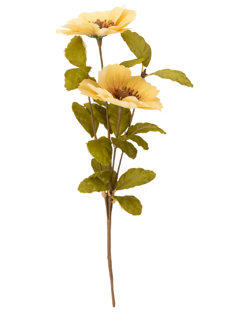 Konstgjord blomma 30 cm - gul
