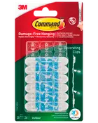 Command™ Clips til Udendørs dekoration - 20 Kroge