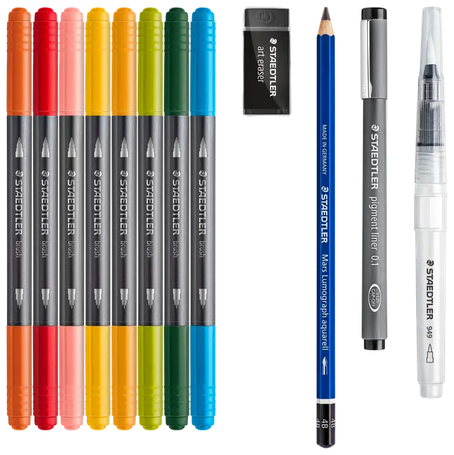 Staedtler Design Journey Vandfarvesæt - 12 dele