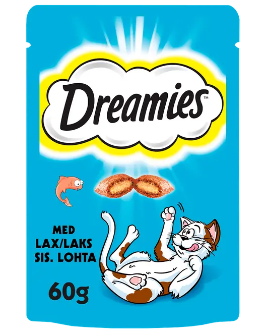 Dreamies Kattesnack med laks 60 g