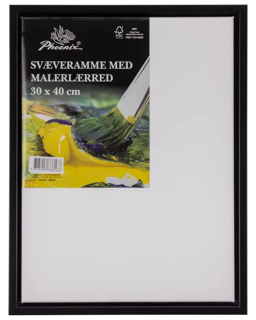 Svävarram målarduk 40X30 svart
