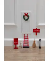 Nissedörr vit 9 delar - 18 cm