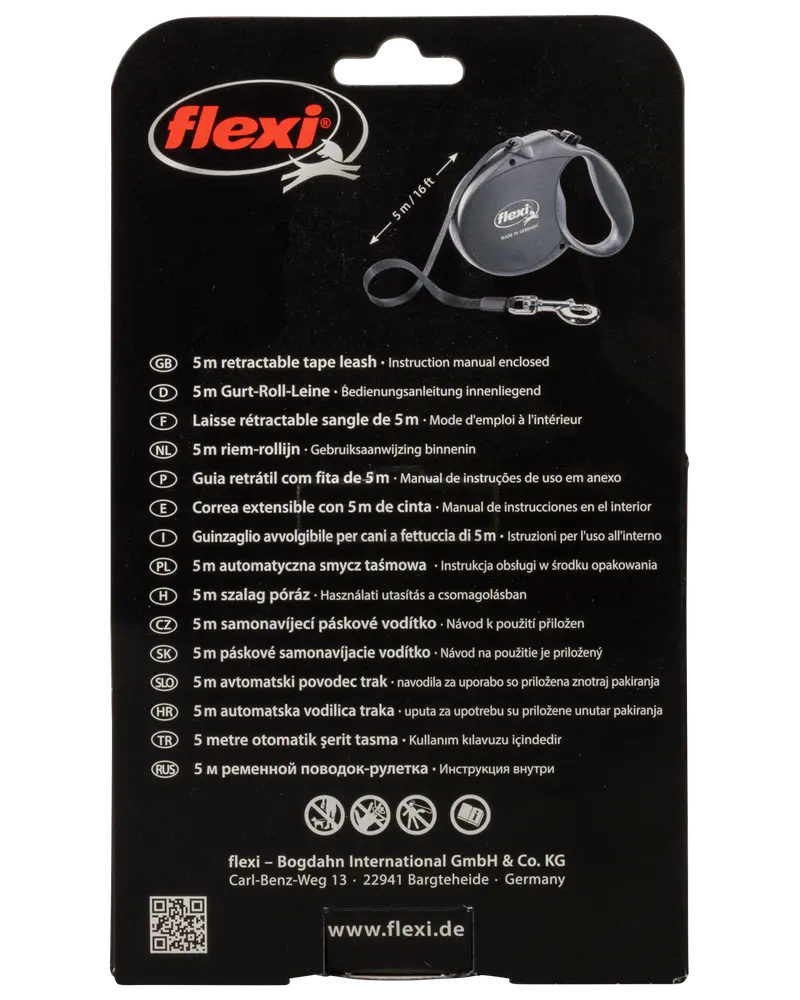 Hundeline Flexi Neon Reflect str. L