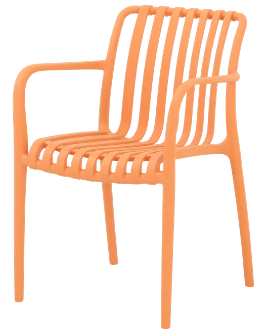 Milano stapelbar stol - Ljus orange