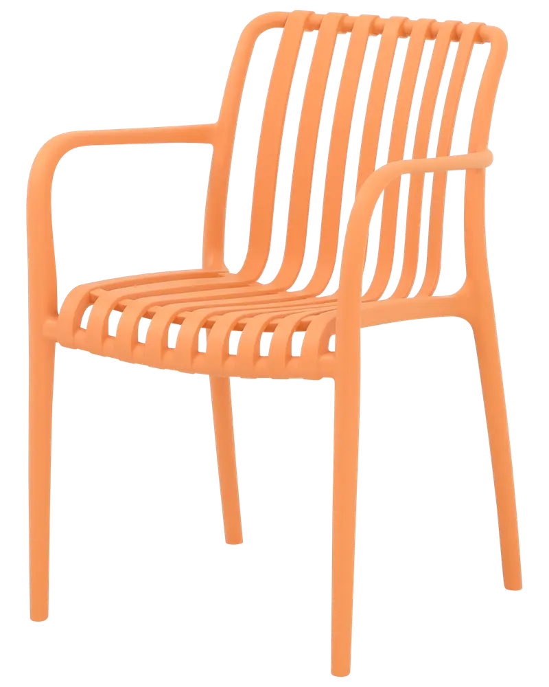 Milano stapelbar stol - Ljus orange