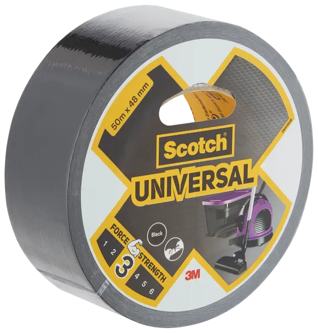 Scotch® Universal Lærredstape Sort 48 mm x 50 meter