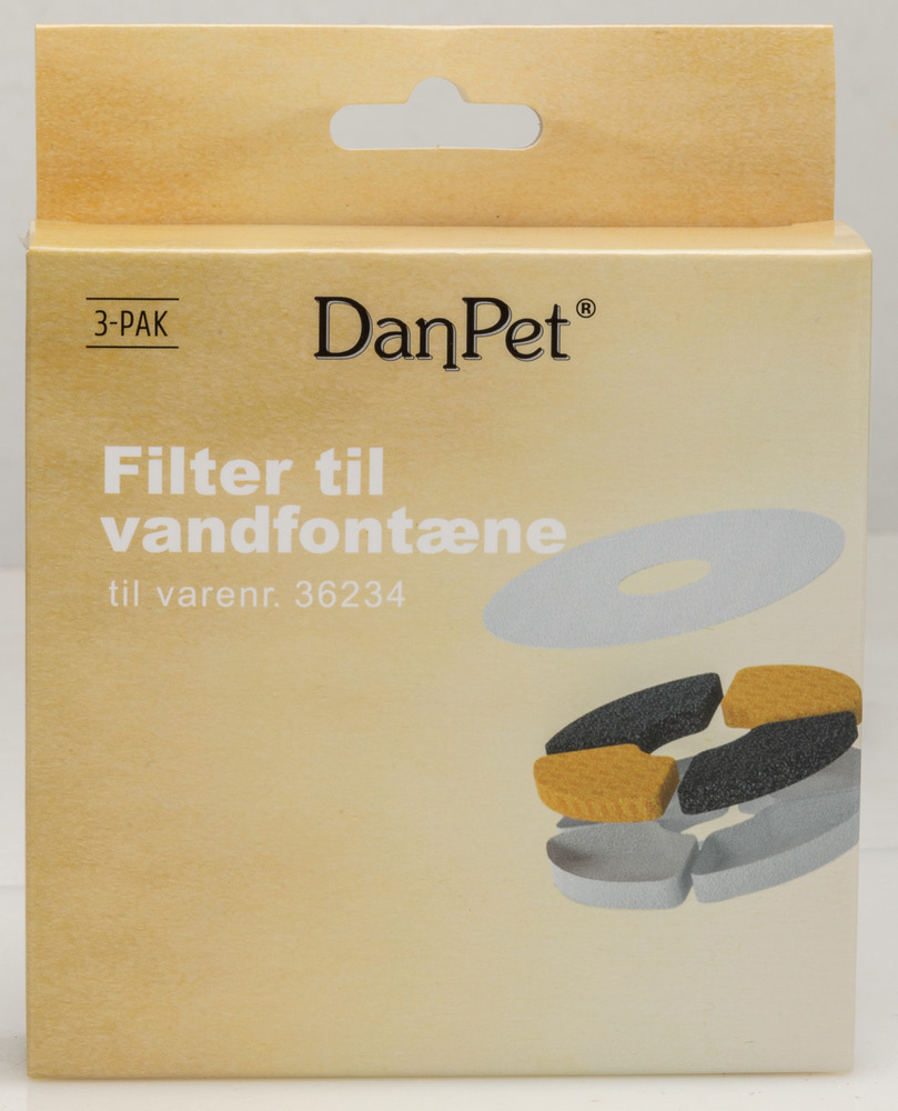 Filter til vandfontæne 3-pak