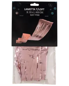 Glittergirlang till taket - rosa