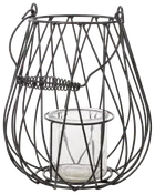 SJÖBO Lanterne med glasindsats H. 33 cm - metal