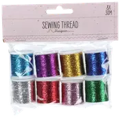 Sytråd metallic 8-pack