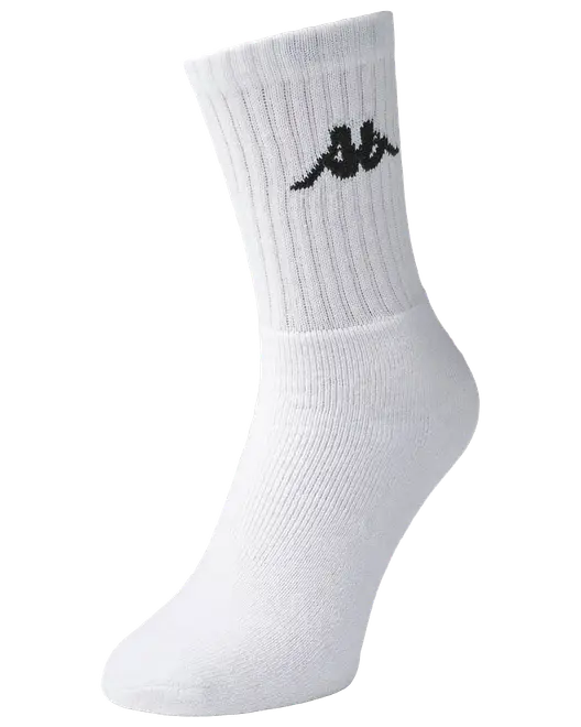 Kappa Strumpor 3-pack, Vit