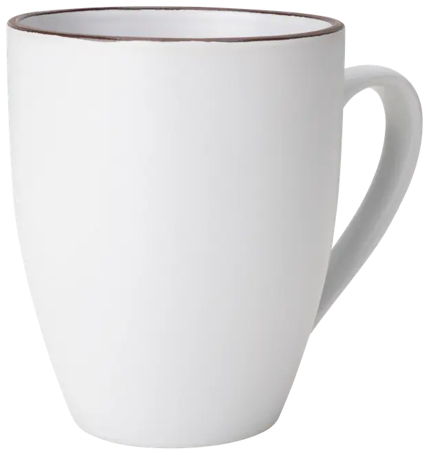 Mugg stengods vit