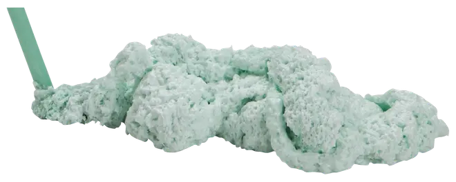 Lysegrønt, luftigt modellervoks skum i rebform, ideelt til kreativ leg, modellering og sanseaktiviteter. Blødt, formbart materiale velegnet til børn og hobbyprojekter.