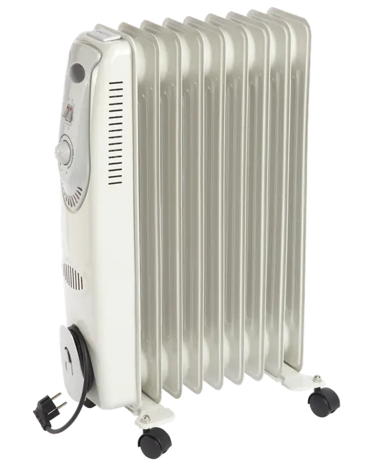 Oljeradiator med 9 ribbor