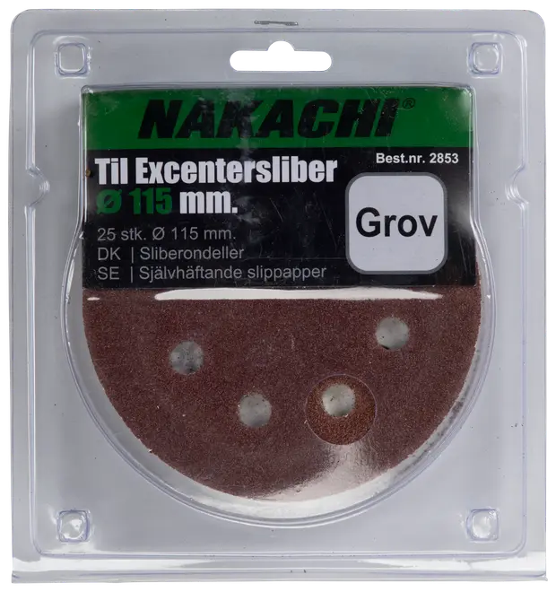 Nakachi Slipsrondell Ø115 mm K60 25-pack